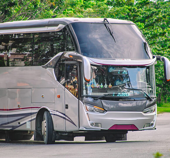 one of our charter buses